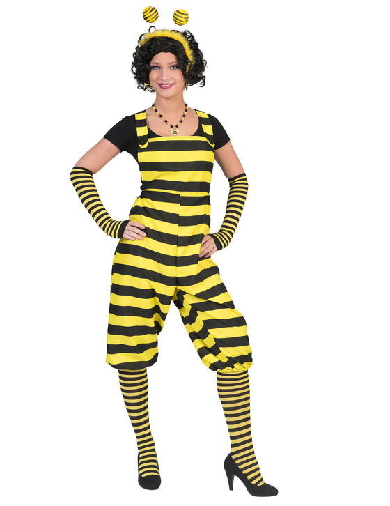 Déguisement salopette abeille adulte