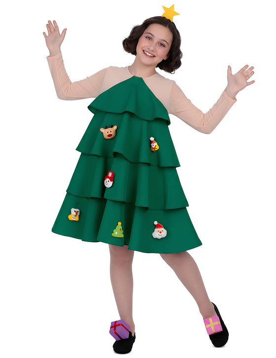 Déguisement Sapin de Noël fille