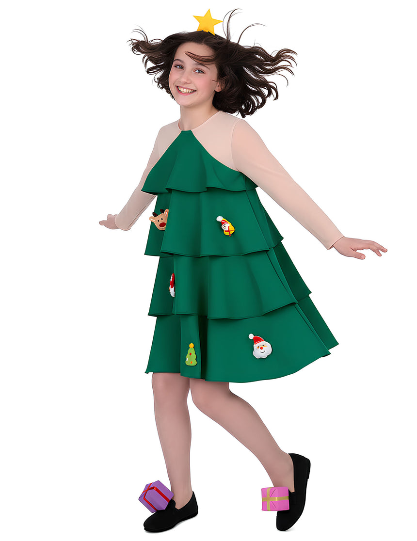 Déguisement Sapin de Noël fille