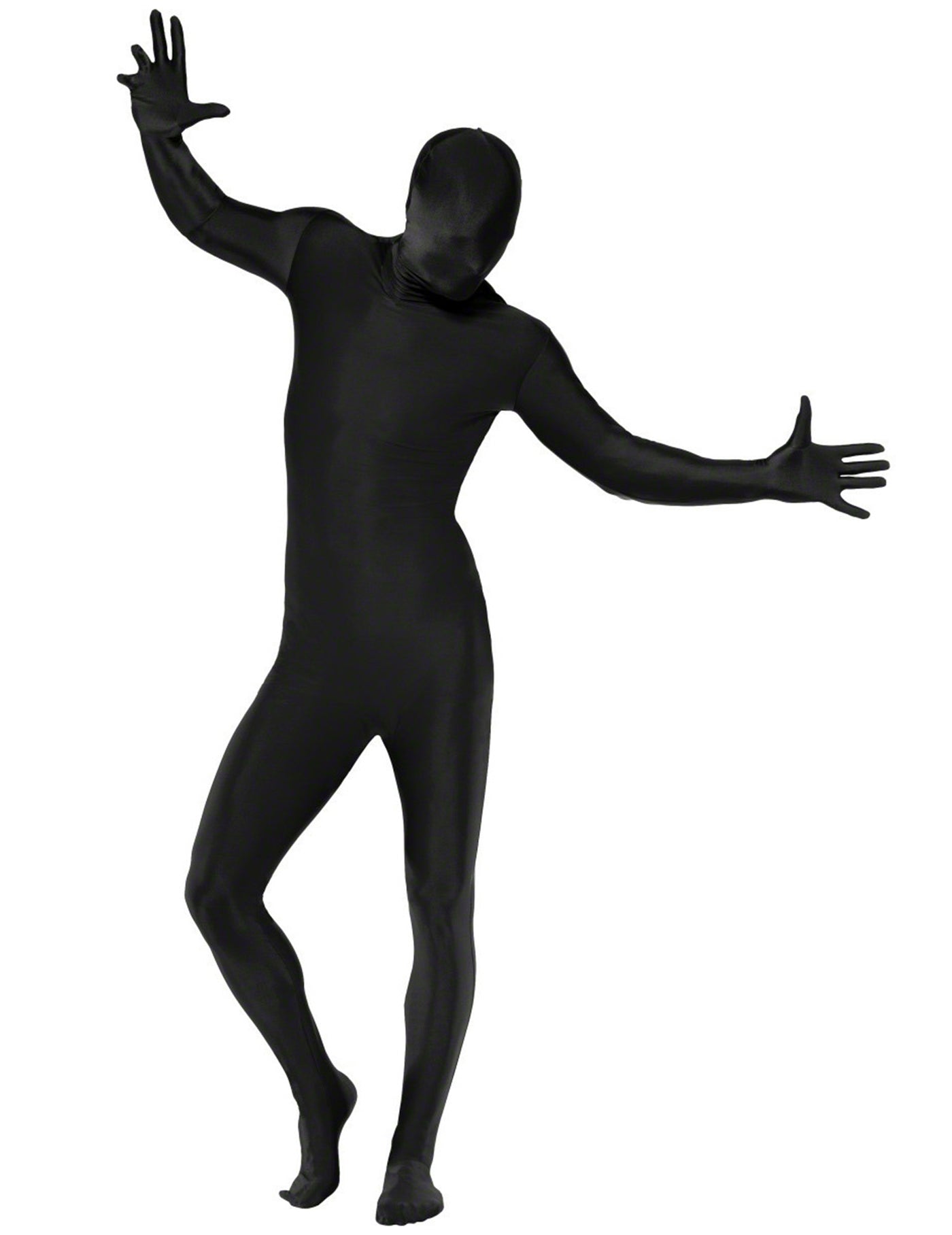 Déguisement seconde peau noir adulte