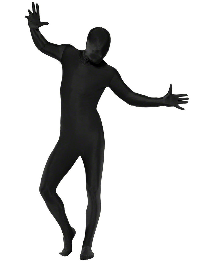 Déguisement seconde peau noir adulte