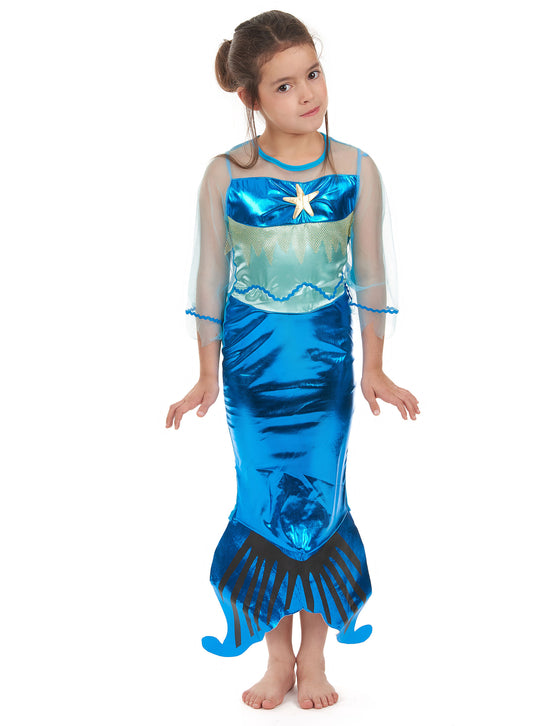 Déguisement sirène bleue fille