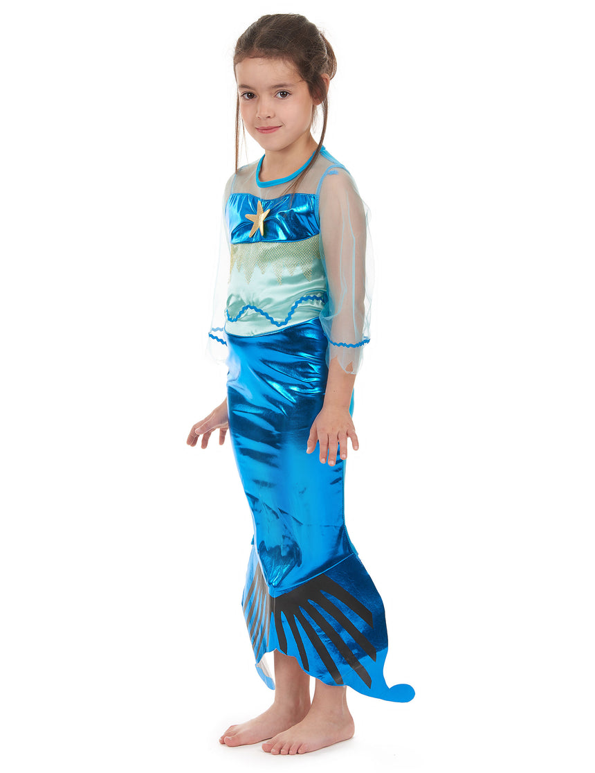 Déguisement sirène bleue fille