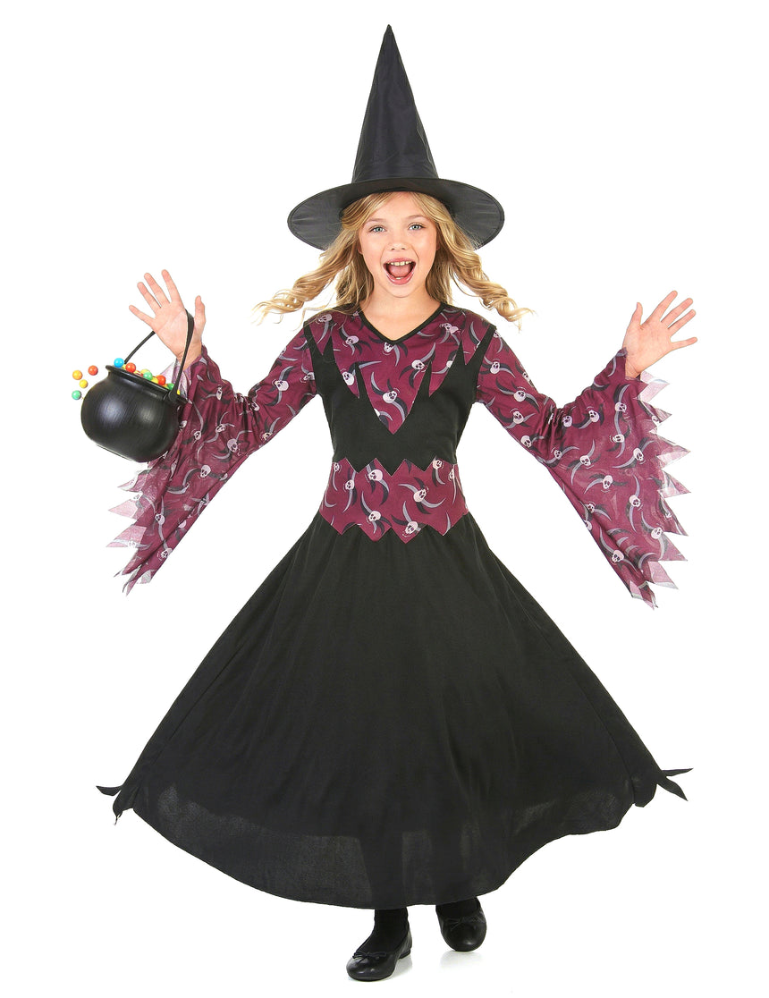 Déguisement sorcière avec chapeau fille Halloween
