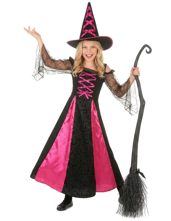 Déguisement sorcière dentelé fille Halloween