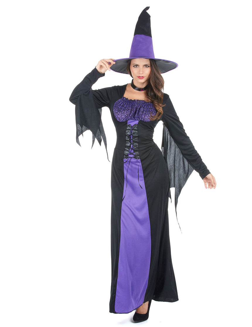 Déguisement sorcière à corsage femme Halloween