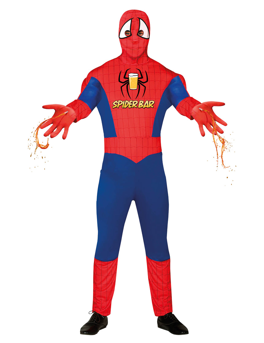 Déguisement Spiderbar avec lanceur de liquide adulte