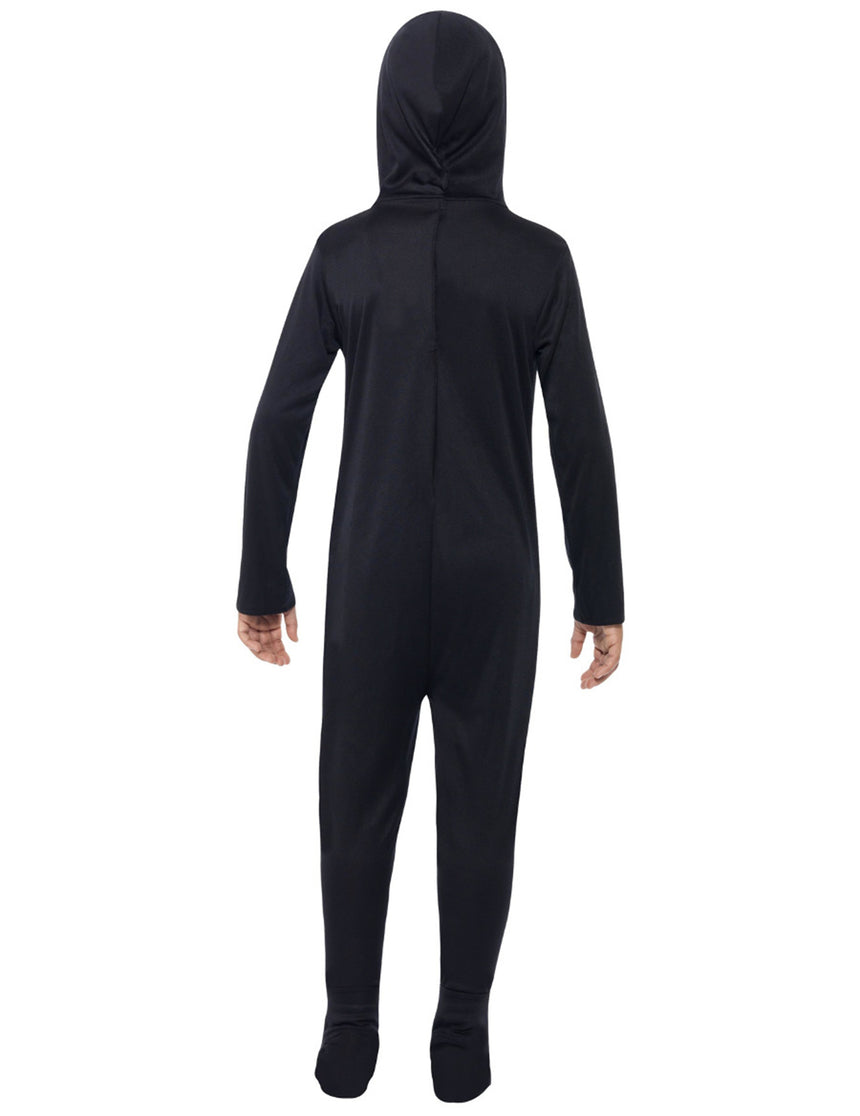 Déguisement squelette combi noir enfant