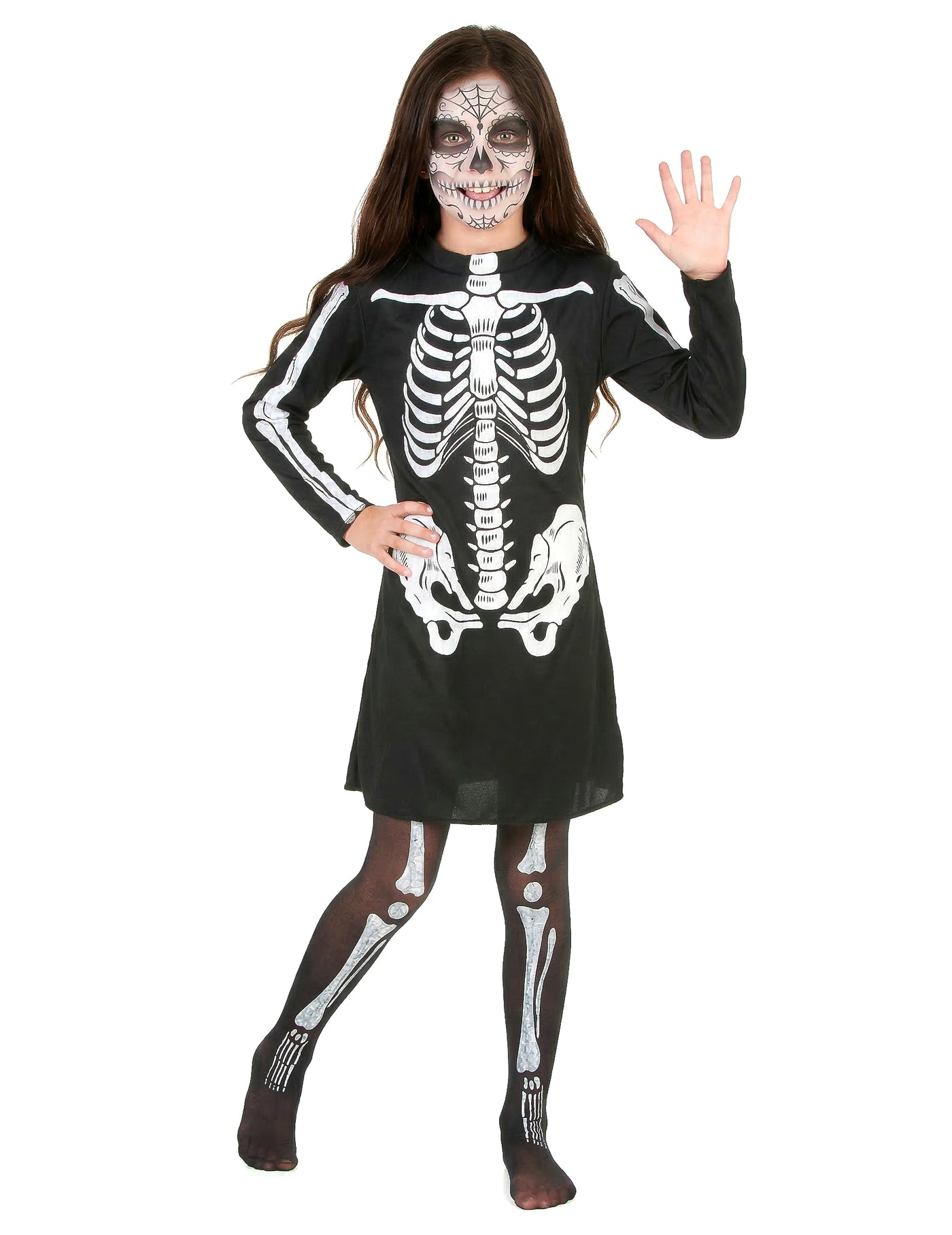 Déguisement squelette fille Halloween