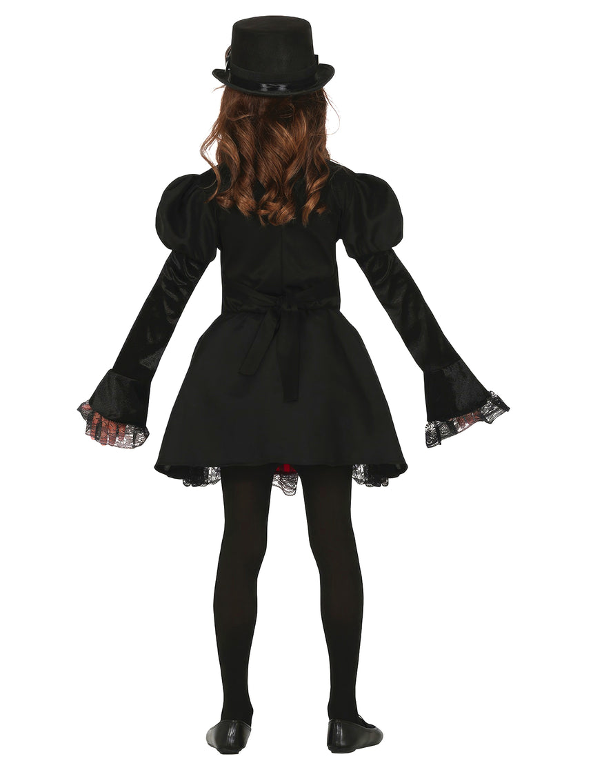 Déguisement Steampunk rouge glamour fille