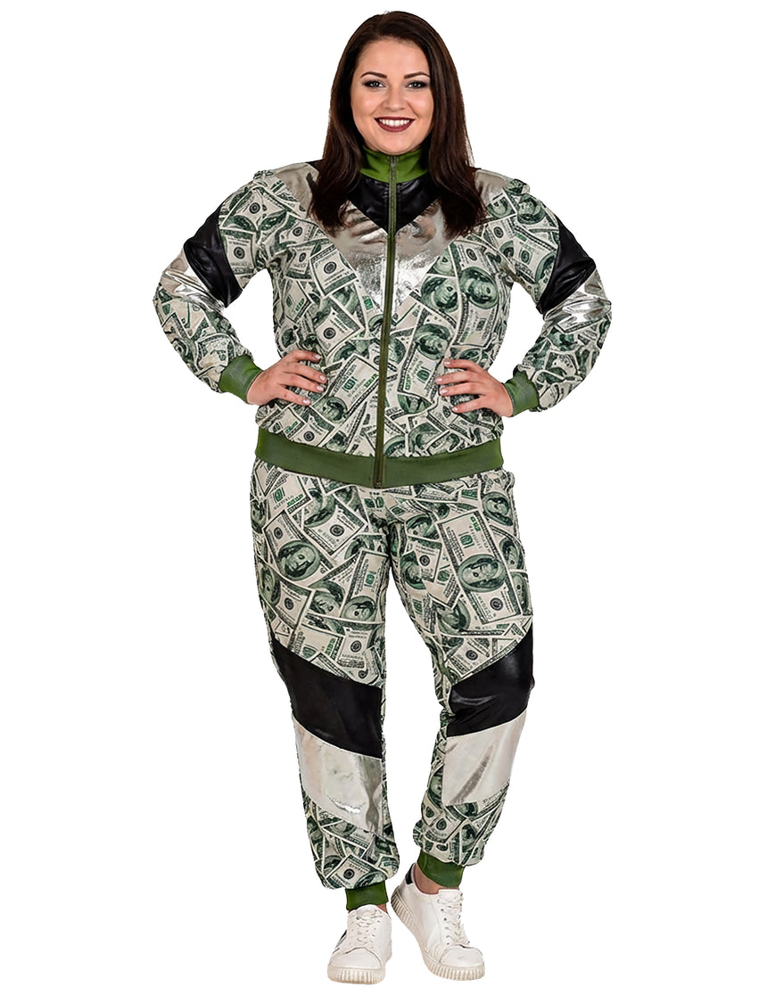 Déguisement survêtement billet dollar grande taille