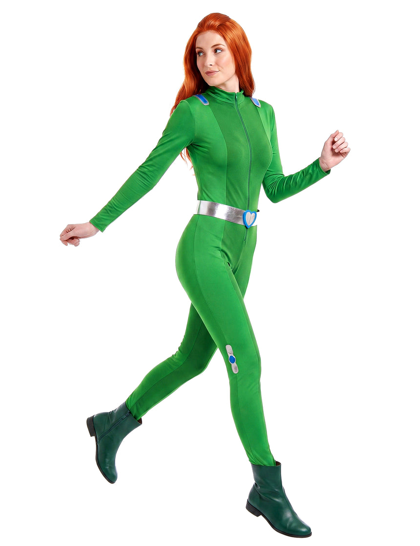 Déguisement Totally Spies vert Sam femme