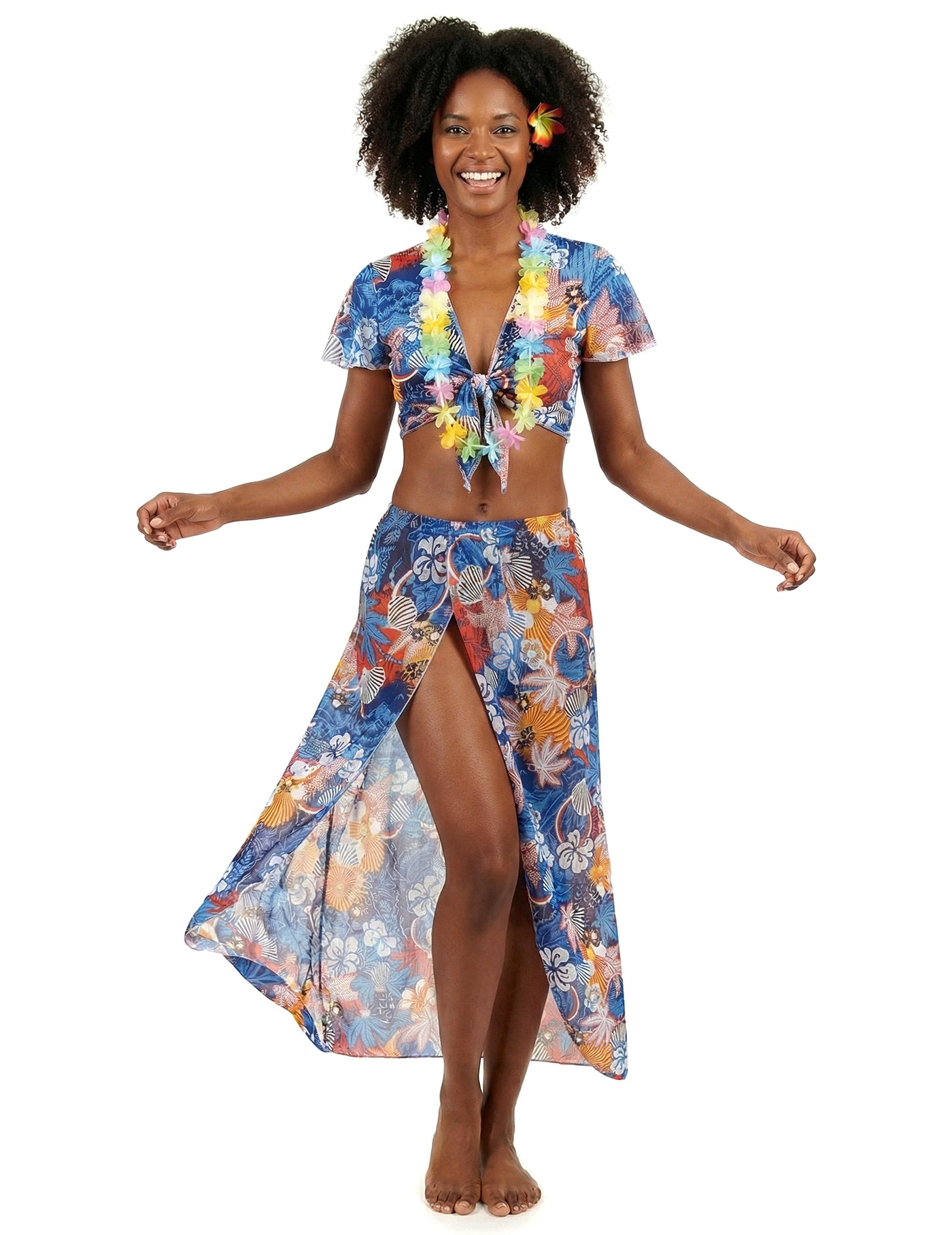 Déguisement touriste hawaïenne femme