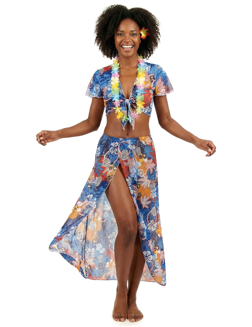 Déguisement touriste hawaïenne femme