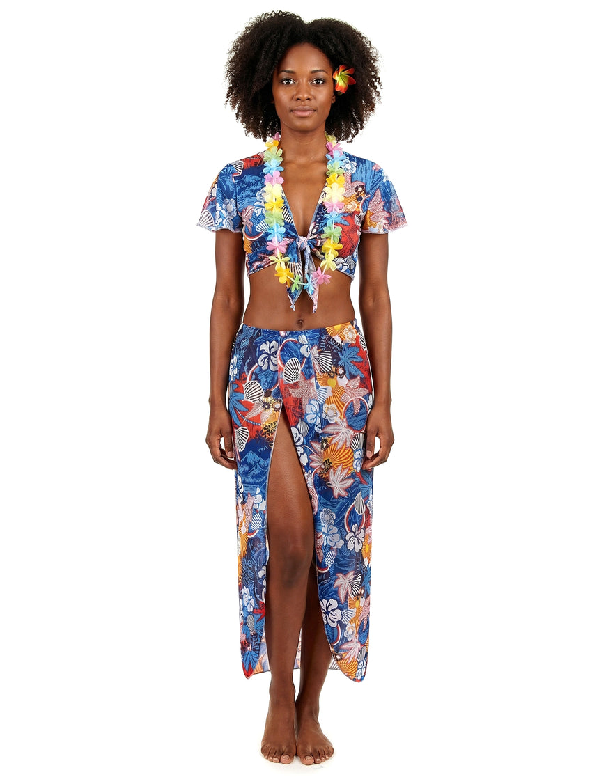Déguisement touriste hawaïenne femme