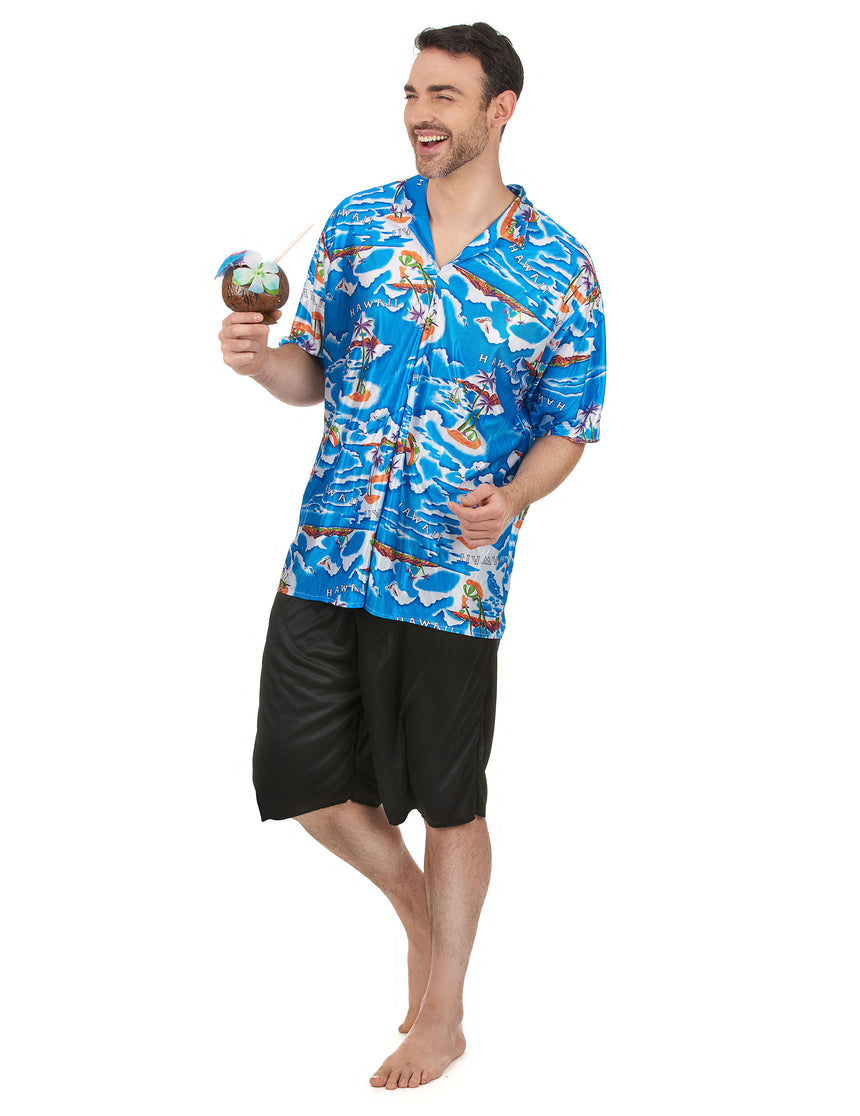 Déguisement touriste Hawaïen homme
