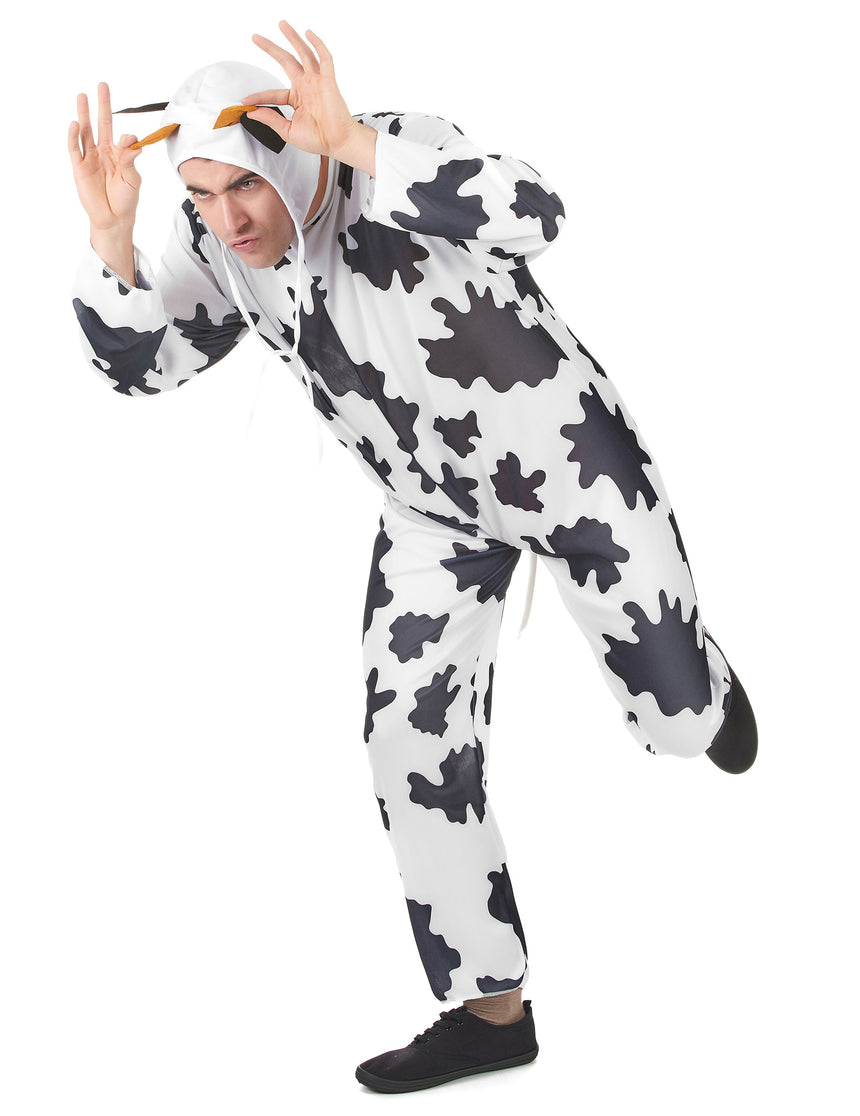Déguisement vache avec chapeau adulte