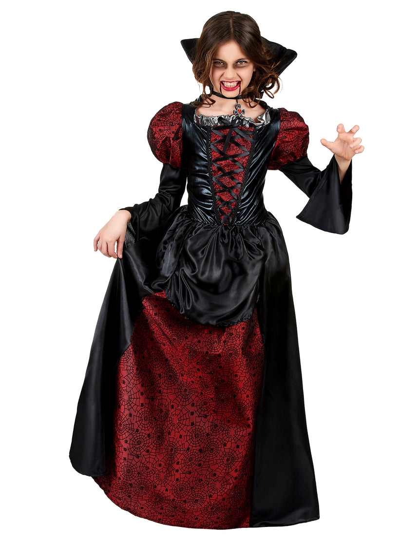Déguisement vampire manches bouffantes fille
