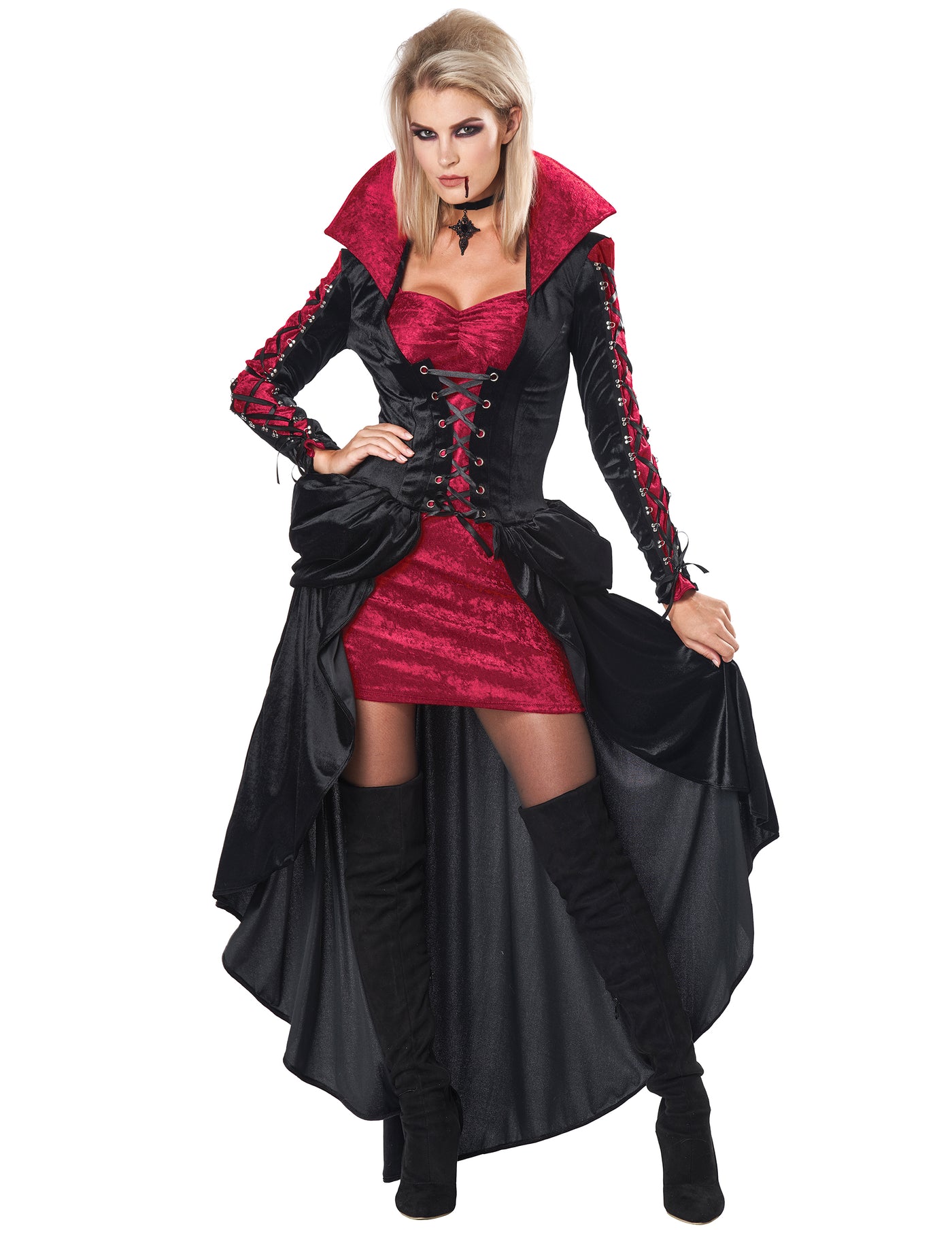 Déguisement vampire a laçages luxe femme
