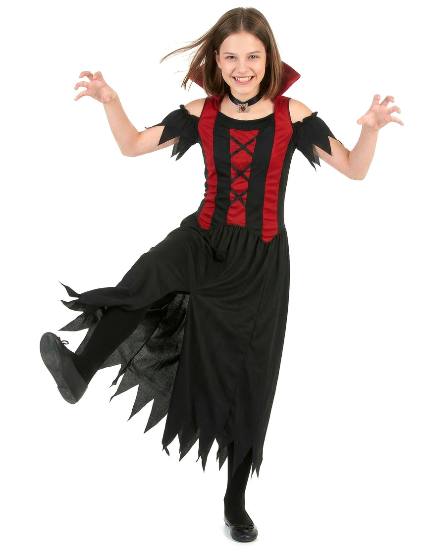 Déguisement vampire rouge fille Halloween