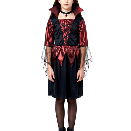 Déguisement vampire satiné fille Halloween