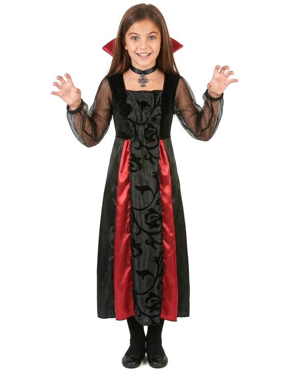 Déguisement Vampire satiné fille