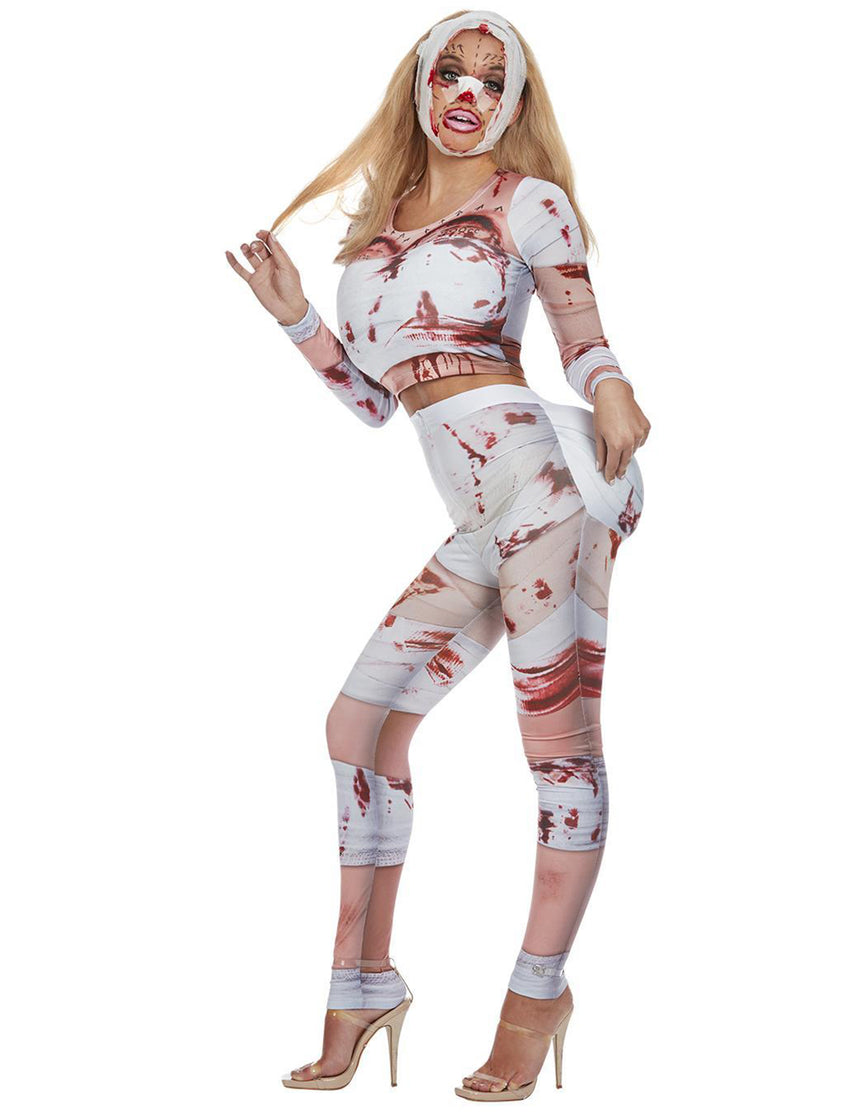 Déguisement zombie chirurgie esthétique femme