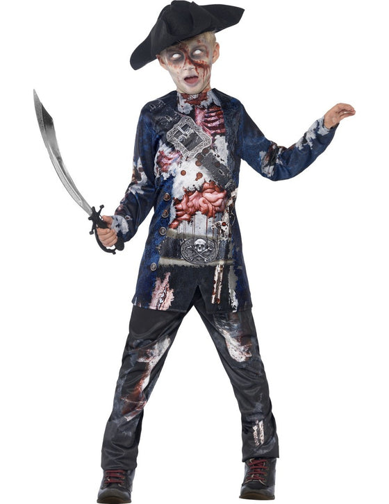 Déguisement zombie pirate garçon Halloween