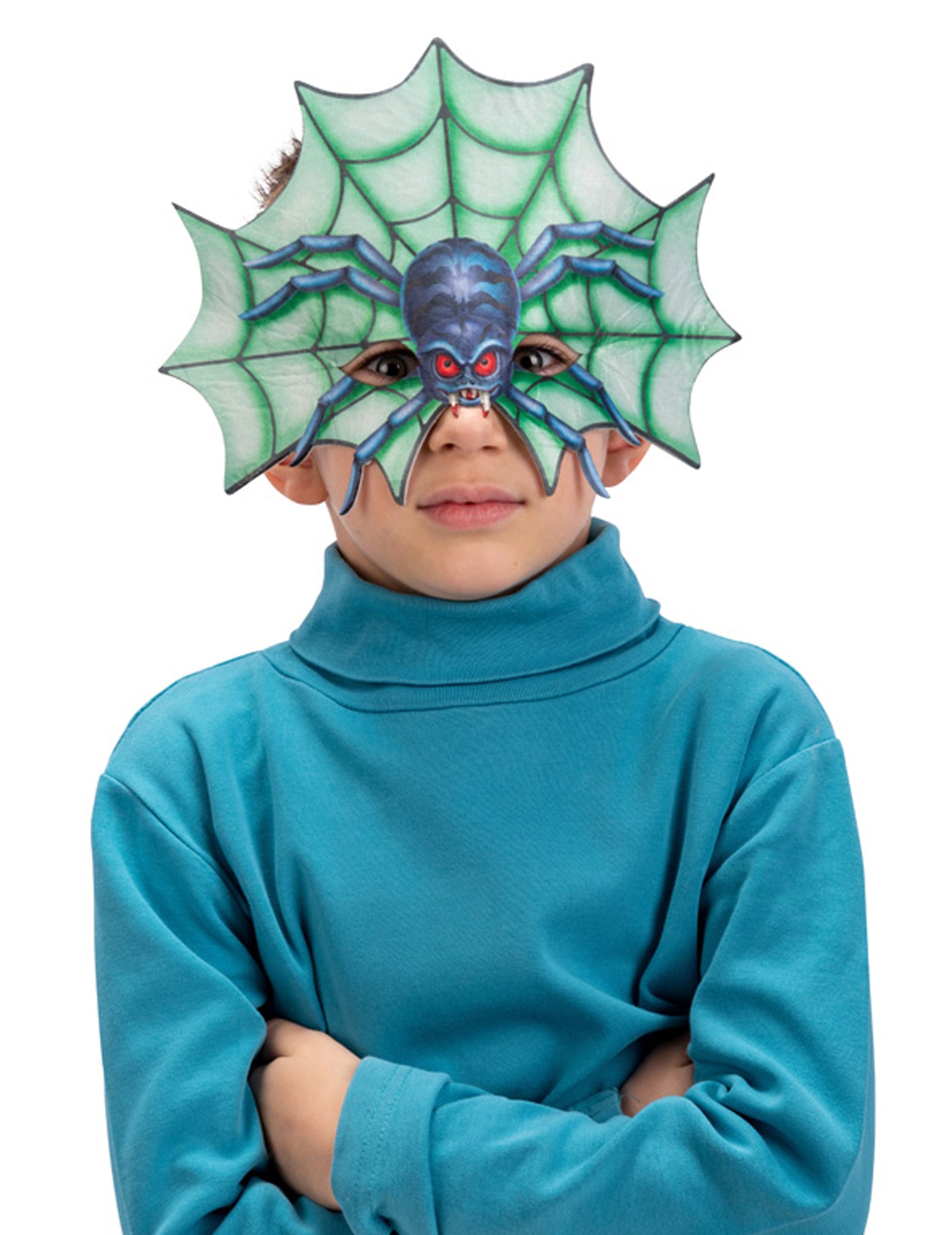 Demi masque araignée enfant
