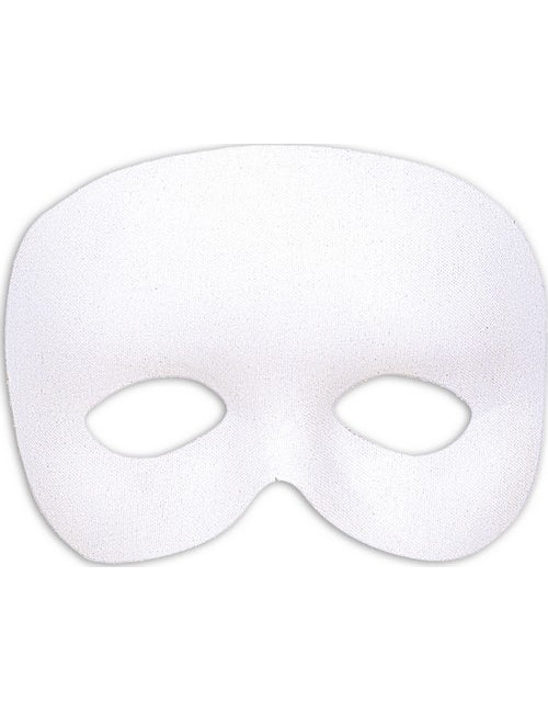 Demi-masque blanc adulte