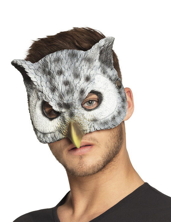 Demi masque chouette adulte