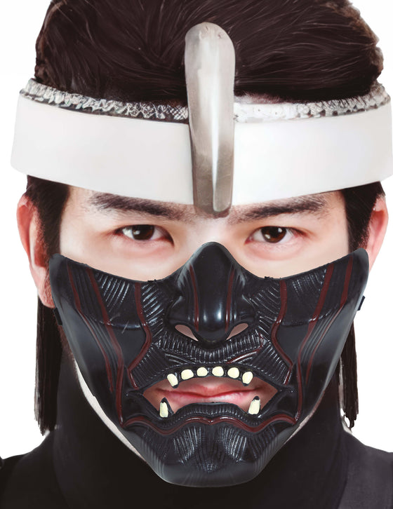 Demi masque guerrier ninja adulte