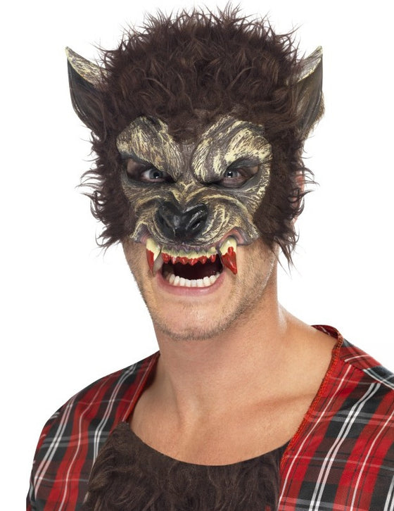 Demi masque loup garou adulte