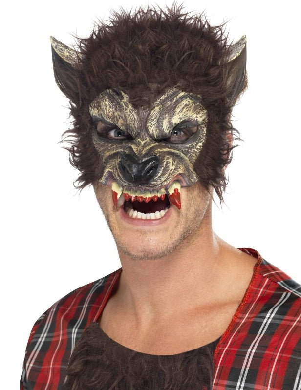 Demi masque loup garou adulte