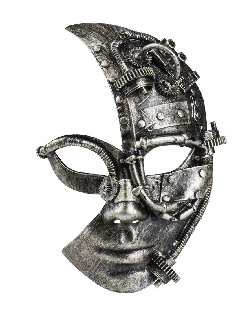 Demi masque robot Steampunk femme