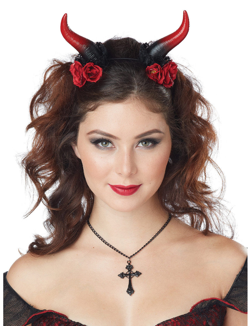 Cornes démon enchantées rouges noires