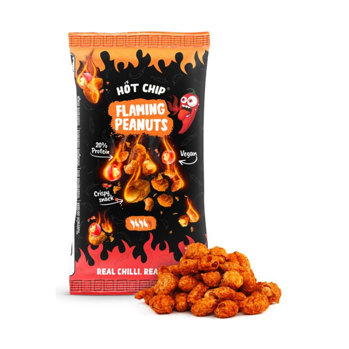 Hot Chip Peanuts Flaming