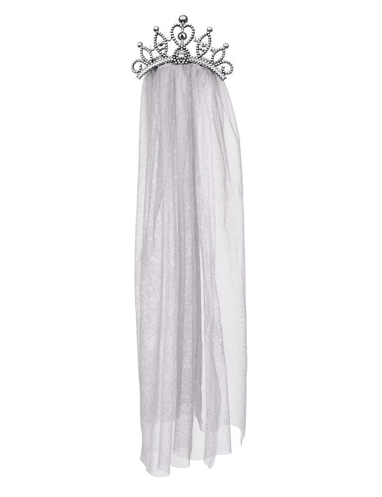 Diadème avec voile mariée femme