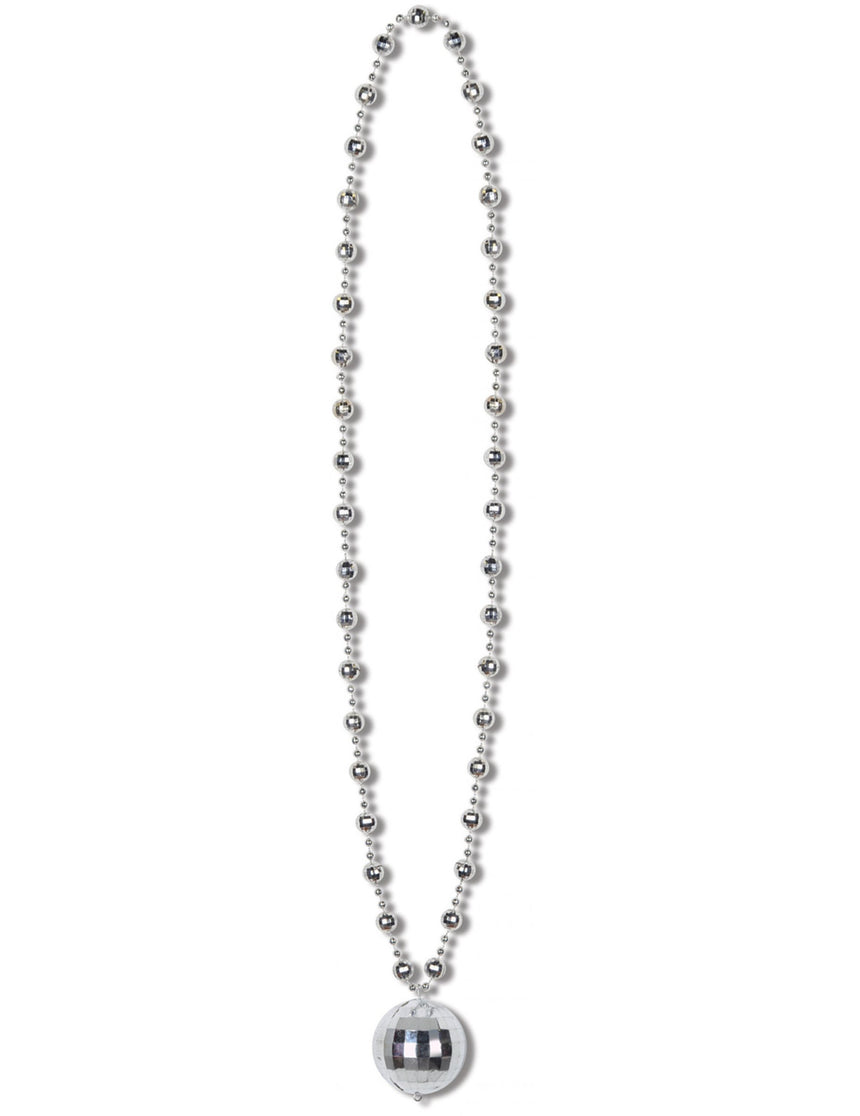 Collier argent boule Disco