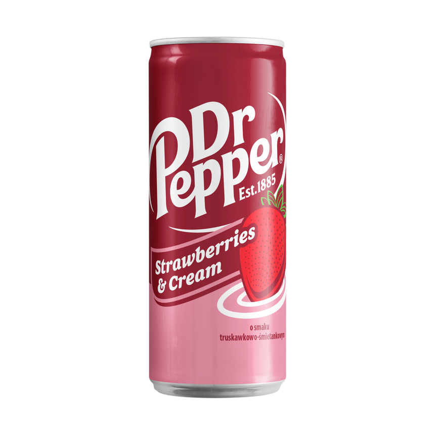 Dr Pepper Slim Can Strawberries & Cream