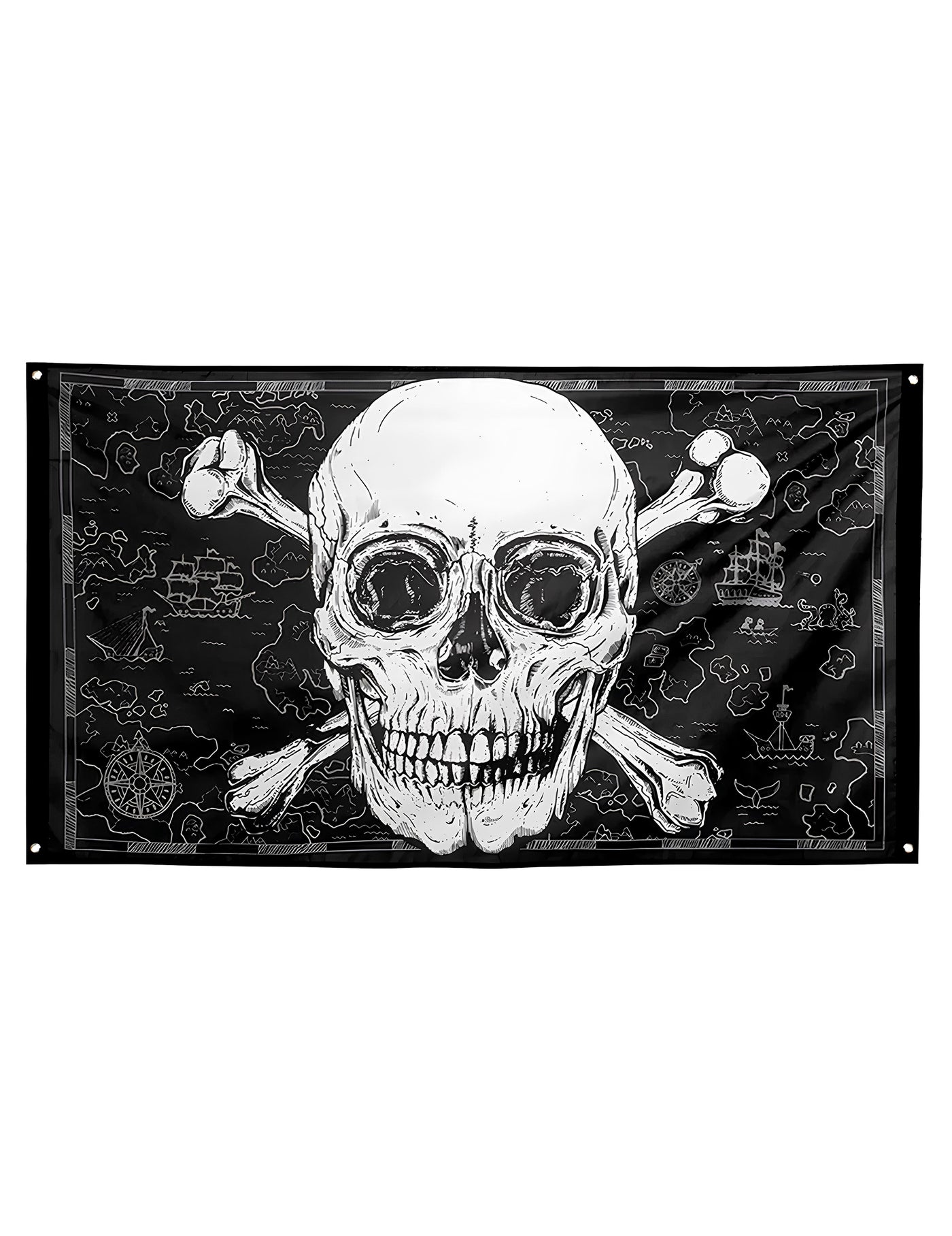 Drapeau Pirate Jolly Roger 90 x 150 cm