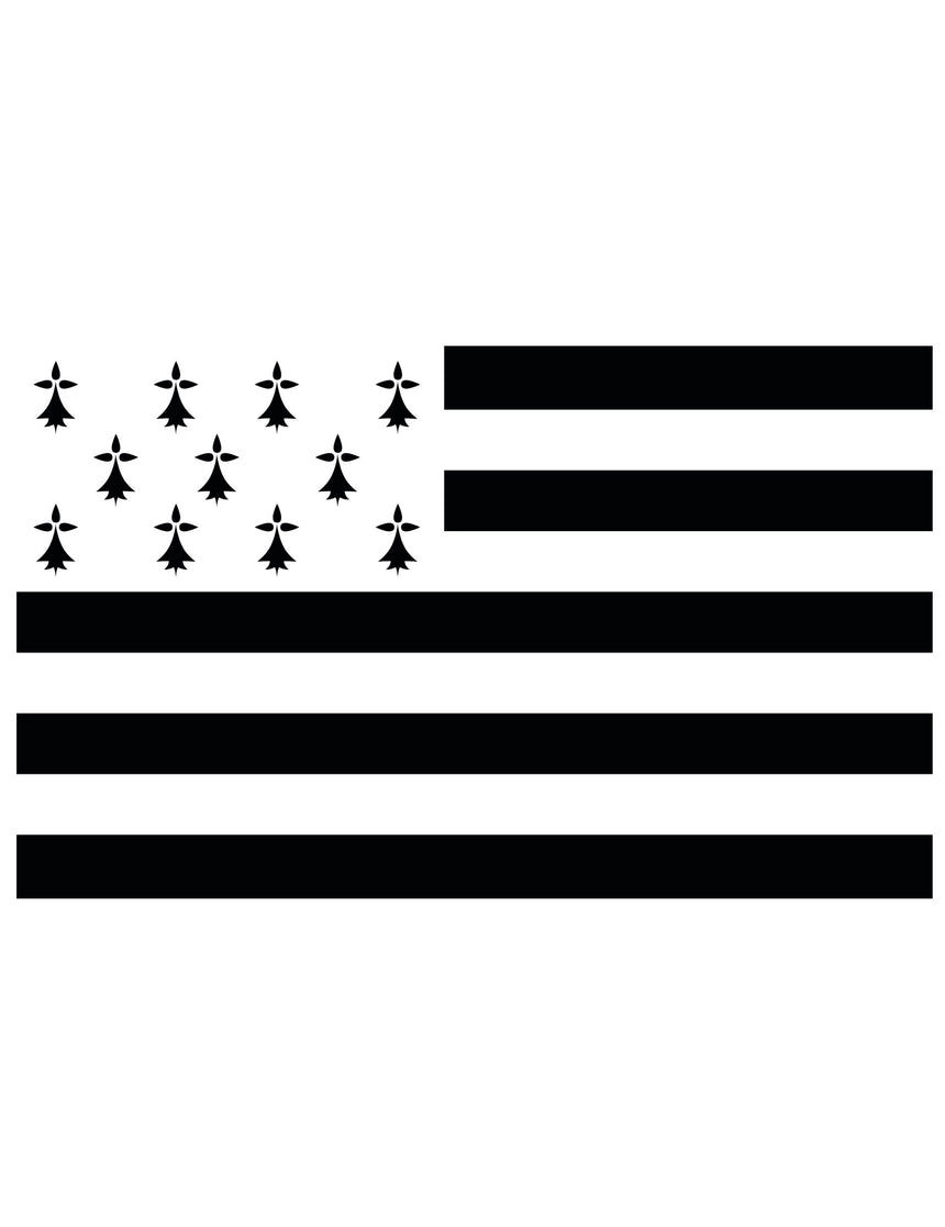 Drapeau supporter Bretagne 150 x 90 cm
