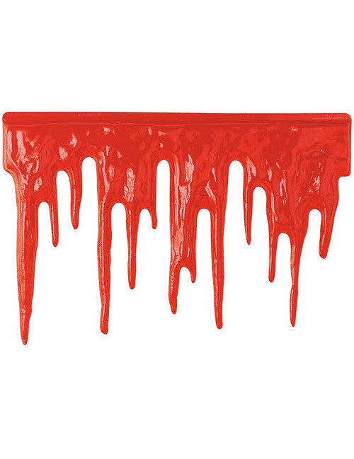 Décoration murale d'Halloween gouttes de sang rouge