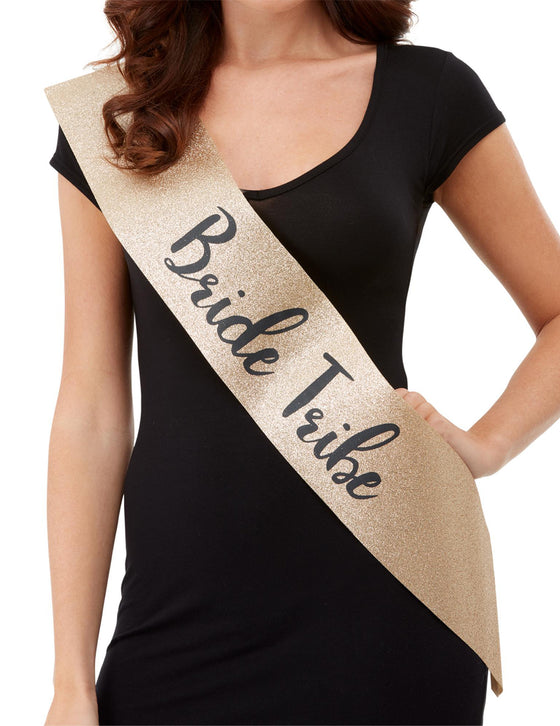 Echarpe dorée Bride Tribe EVJF adulte