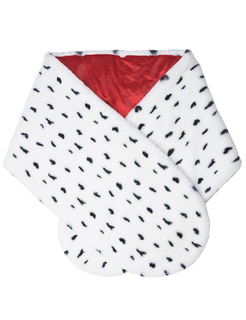 Echarpe en faux dalmatien adulte