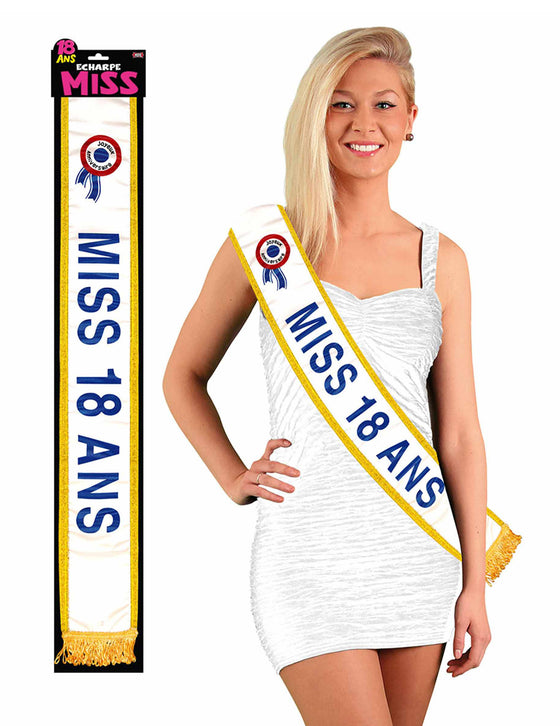 Echarpe Miss 18 ans 184 cm