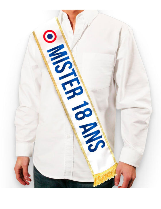 Echarpe tricolore Mister 18 ans