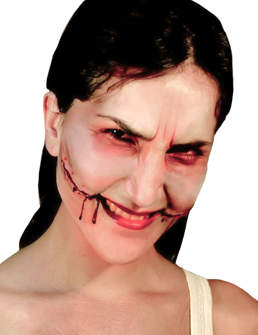 Fausse plaie sourire de l'ange adulte Halloween