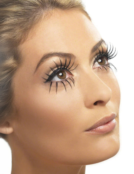 Faux cils longs double noirs adulte