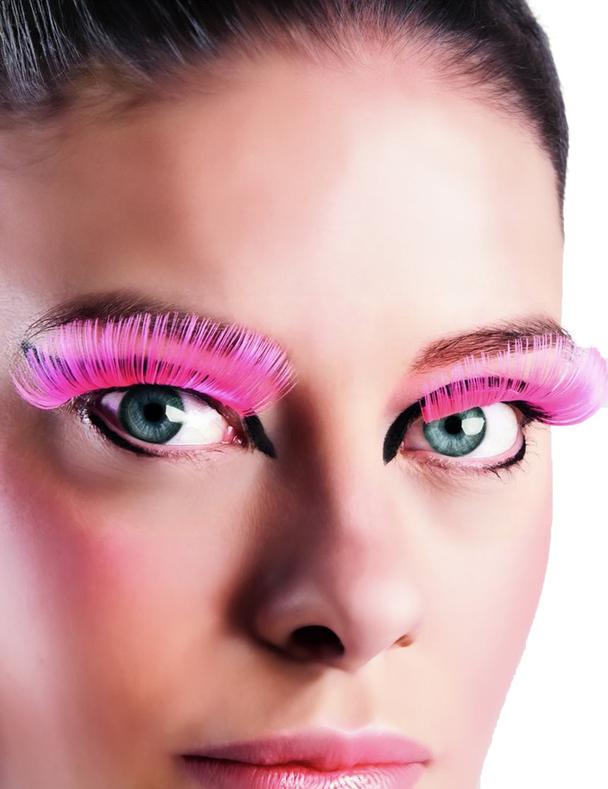 Faux cils longs roses adulte
